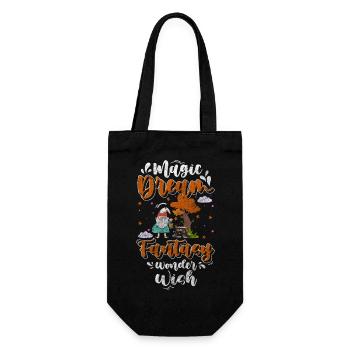 Imp Fantasy Garden Leprechaun - Gift Bag for Bottles - black - Front