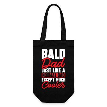Bald Head Baldness Beard Bald Head - Gift Bag for Bottles - black - Front