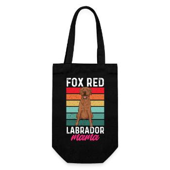 Foxred Labrador Fuchsroter Labrador Retriever - Geschenkbeutel für Flaschen - Schwarz - Vorne