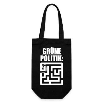 Witze Grüne Die Grünen Habeck Baerbock Partei Öko - Geschenkbeutel für Flaschen - Schwarz - Vorne