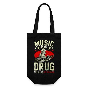 Music Taste Notes - Gift Bag for Bottles - black - Front