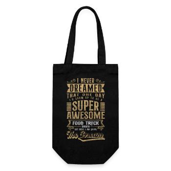Fast food street food BBQ - Gift Bag for Bottles - black - Front