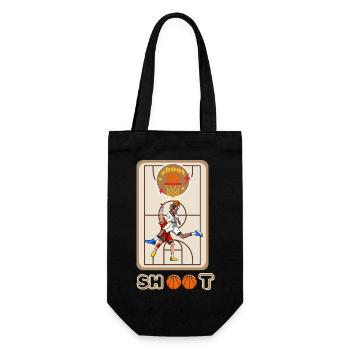PLAYING BASKETBALL IS A JOY - Gift Bag for Bottles - black - Front