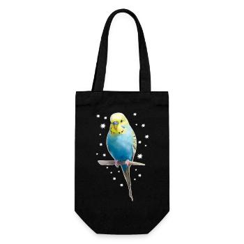 Budgie Stars - Gift Bag for Bottles - black - Front