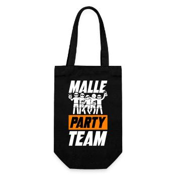 Malle Party Team - Geschenkbeutel für Flaschen - Schwarz - Vorne