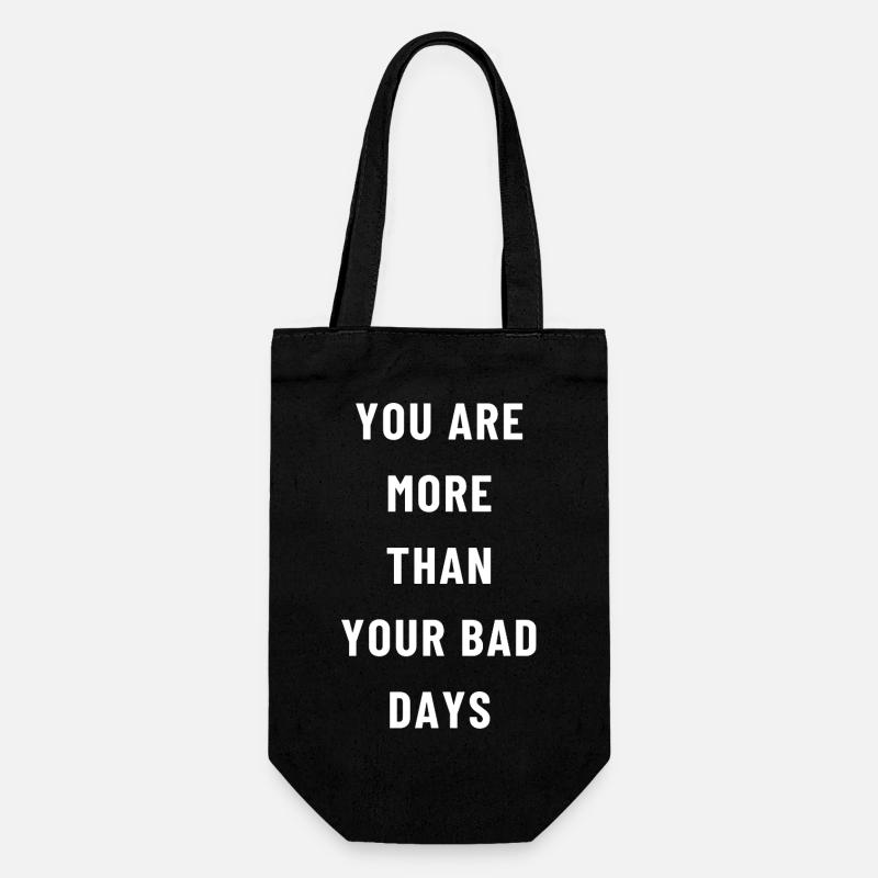 Plus que des mauvais jours - Sac à bouteille - noir