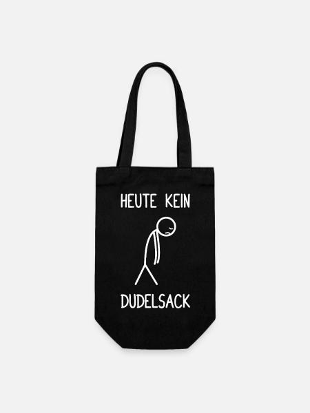 Heute kein Dudelsack Sackpfeifer - Geschenkbeutel für Flaschen - Schwarz