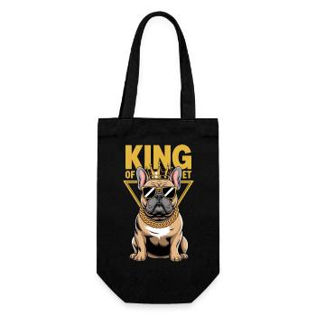 Roi Du Bouledogue Des Rues Avec Couronne - Sac à bouteille - noir - Devant