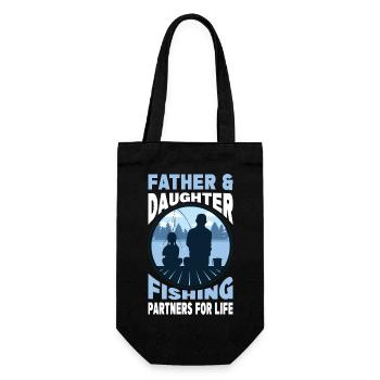 Pêche Père et Fille - Organisation Partenaire pour la Vie - Sac à bouteille - noir - Devant
