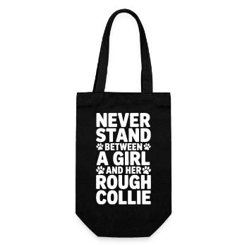 Dictions du collie à poils longs cadeau du collie à poils longs - Sac à bouteille - noir - Devant