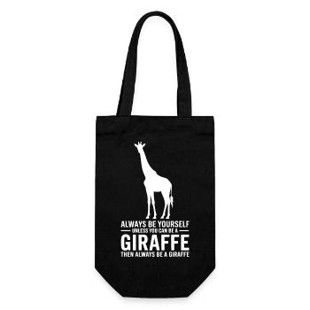 Dynastiques de girafe Girafe Drôle de cadeau de girafe - Sac à bouteille - noir - Devant