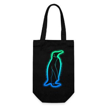 Penguins Kids Men Boys Penguin - Gift Bag for Bottles - black - Front