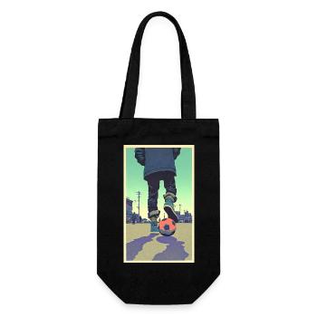 Football player #10 - Geschenkbeutel für Flaschen - Schwarz - Vorne