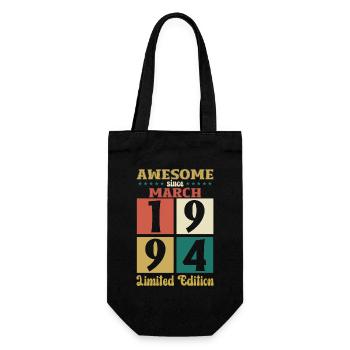 30e anniversaire cadeau mari génial mars 1994 - Sac à bouteille - noir - Devant