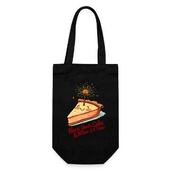 Sweet apple pie - Gift Bag for Bottles - black - Front