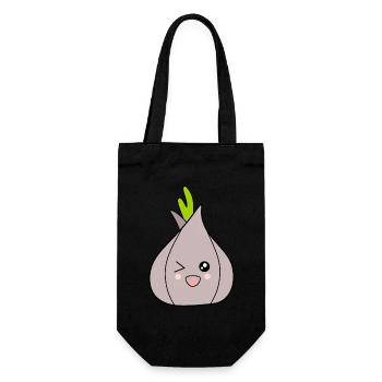 Oignon Ail Costume Carnaval Carnaval Légumes - Sac à bouteille - noir - Devant