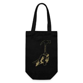 Zimmerer Hammer Silhouette Minimaliste - Sac à bouteille - noir - Devant