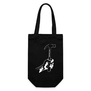 Zimmerer Hammer Silhouette Minimaliste - Sac à bouteille - noir - Devant