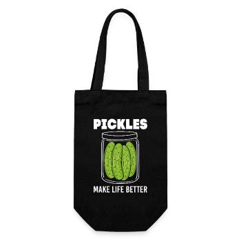Cucumber Cucumber Pickle - Gift Bag for Bottles - black - Front