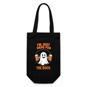 Funny Beer Ghost - Gift Bag for Bottles - black - Front