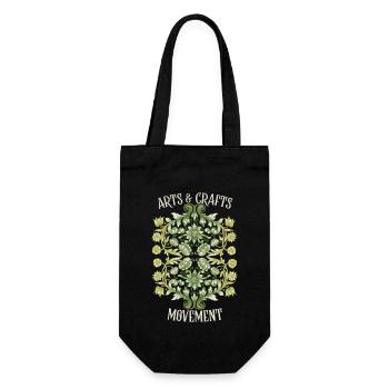 Art Nouveau, vintage design around 1900 - Gift Bag for Bottles - black - Front