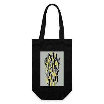 Camouflage Kunst Gelb Gaming - Geschenkbeutel für Flaschen - Schwarz - Vorne