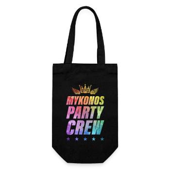 Mykonos Party Crew - Gift Bag for Bottles - black - Front