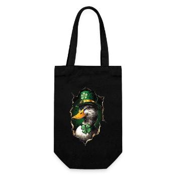 St. Patrick's Ente - Geschenkbeutel für Flaschen - Schwarz - Vorne