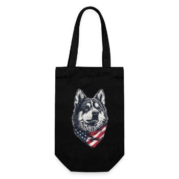 Akita - Geschenkbeutel für Flaschen - Schwarz - Vorne