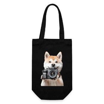 Akita - Geschenkbeutel für Flaschen - Schwarz - Vorne