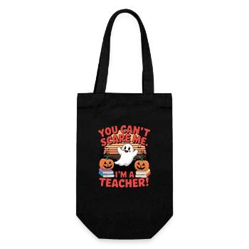 You can’t scare me – I’m a Teacher - Geschenkbeutel für Flaschen - Schwarz - Vorne