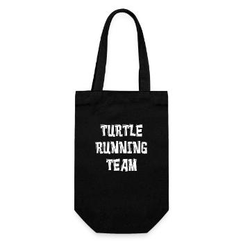 TURTLE RUNNING TEAM - Gift Bag for Bottles - black - Front