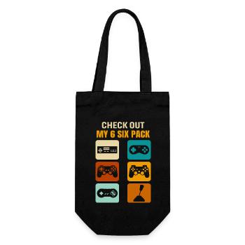 Gamer Gaming Découvrez mon pack de 6 six - Sac à bouteille - noir - Devant