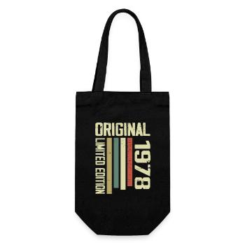 Retro 1978 cadeau 46e anniversaire Vintage 1978 - Sac à bouteille - noir - Devant