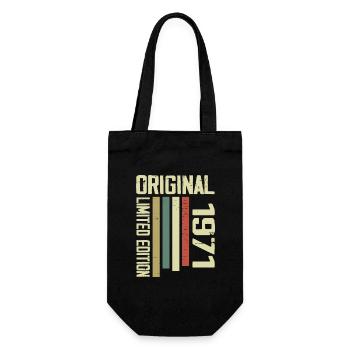 Retro 1971 cadeau 53e anniversaire Vintage 1971 - Sac à bouteille - noir - Devant
