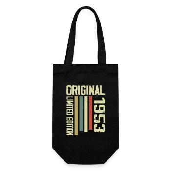 Retro 1953 cadeau 71e anniversaire Vintage 1953 - Sac à bouteille - noir - Devant