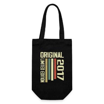 Retro 2017 Cadeau 7e Anniversaire Vintage 1995 - Sac à bouteille - noir - Devant