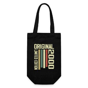 Retro 2000 Cadeau 24e Anniversaire Vintage 1995 - Sac à bouteille - noir - Devant