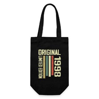 Retro 1998 Cadeau 26e Anniversaire Vintage 1995 - Sac à bouteille - noir - Devant