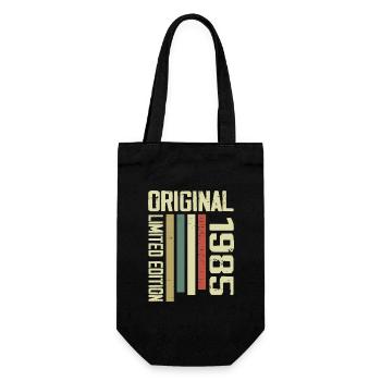 Retro 1985 39th Anniversary Gift Vintage 1985 - Gift Bag for Bottles - black - Front