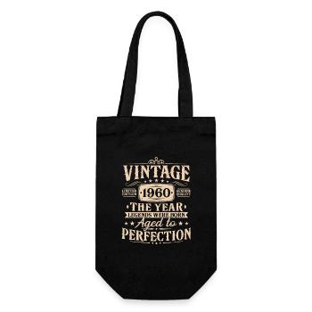 Vintage, années 1960, Vintage Cadeau d’anniversaire - Sac à bouteille - noir - Devant