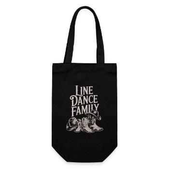 Danse en ligne Famille Papa Maman Enfants - Sac à bouteille - noir - Devant