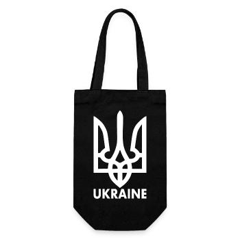 Ukraine blason de l'ukraine - Sac à bouteille - noir - Devant