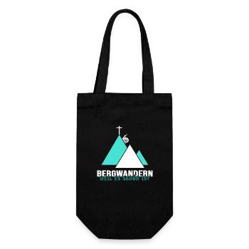 mountain hiking ferrata climbing alpine mountaineering climbing - Gift Bag for Bottles - black - Front