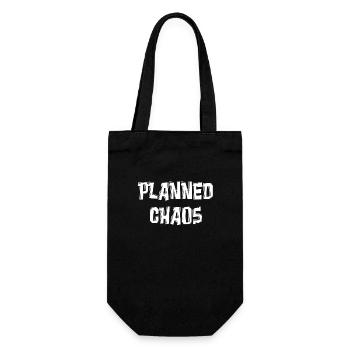 PLANNED CHAOS - Gift Bag for Bottles - black - Front