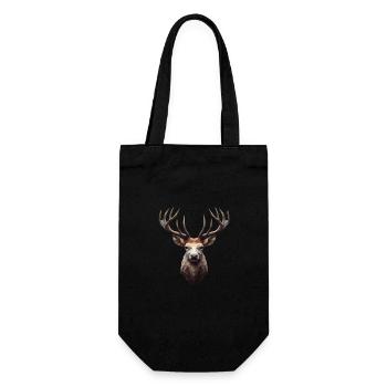 Polygone de cerf - Sac à bouteille - noir - Devant