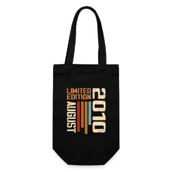 August 2010 Birthday Gift August 2010 August - Gift Bag for Bottles - black - Front