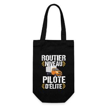 Routier élite camion cadeau chauffeur routier - Sac à bouteille - noir - Devant