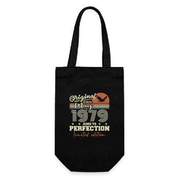 Mai 1979 | Geburtstagsgeschenk Mai 1979 Mai 1979 - Geschenkbeutel für Flaschen - Schwarz - Vorne