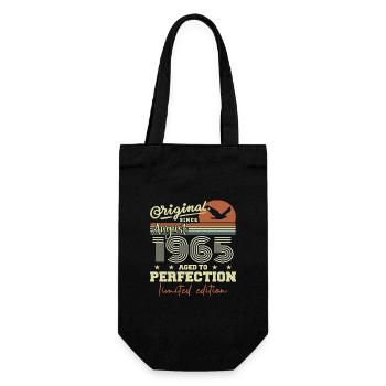 August 1965 Birthday August 1965 Vintage August 1965 - Gift Bag for Bottles - black - Front